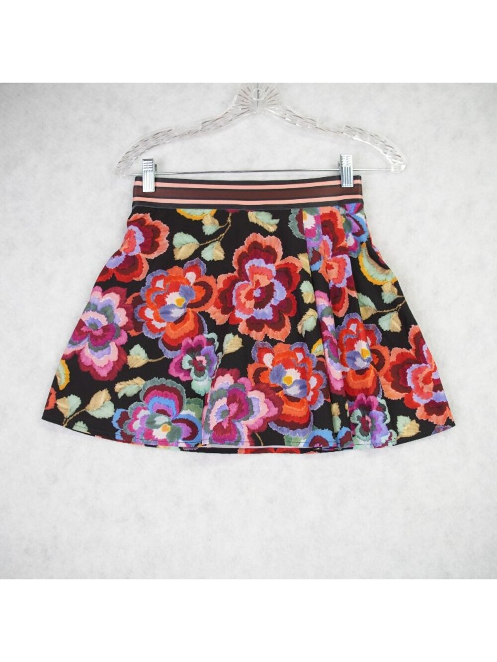 Johnny Was Womens Calanthe Tennis Skirt Size Small Floral Print Golf Gym Pull-On